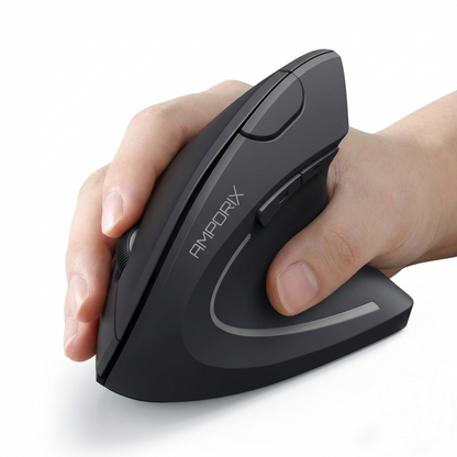Souris Verticale Sans Fil - Design Ergonomique qui Réduit les Douleurs et Tensions du Poignet